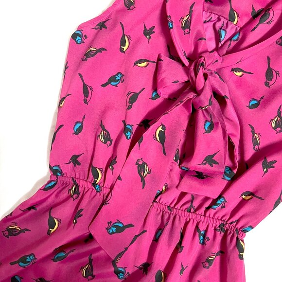Accidentally in Love Magenta Bird Dress (small) - Picture 8 of 11